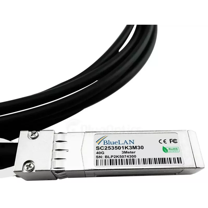 BlueOptics Q+BC0003-S+-BL InfiniBand/optiskais kabelis 3 m QSFP 4xSFP+
