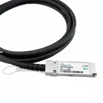 BlueOptics 40G-DACP-QSFP50CM-BL InfiniBand optiskā šķiedras kabelis 0,5 m QSFP Melns