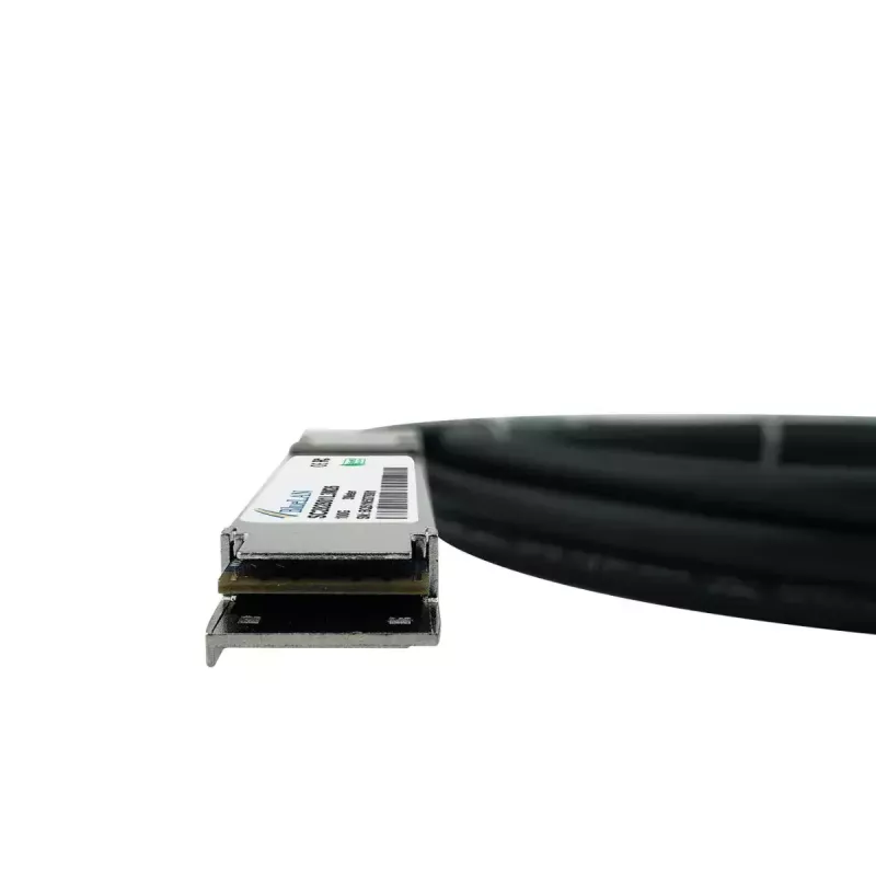 DAC kabelis BlueOptics FN-CABLE-QSFP28-1-BL QSFP28-QSFP28 InfiniBand 1 m Melns