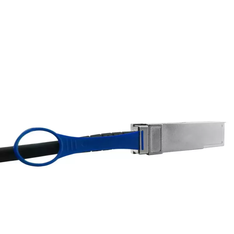 DAC kabelis BlueOptics FN-CABLE-QSFP28-1-BL QSFP28-QSFP28 InfiniBand 1 m Melns