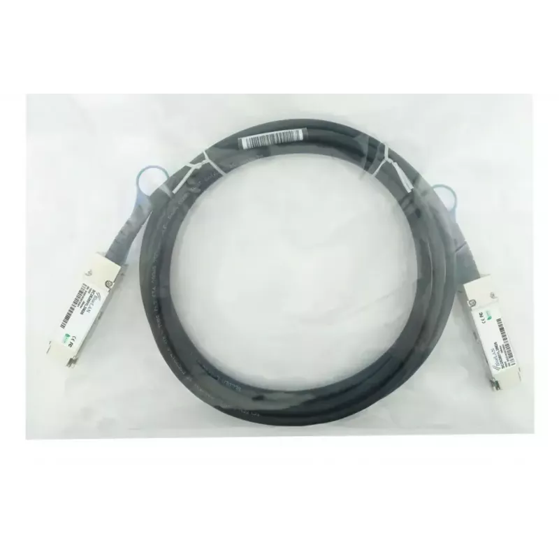 BlueOptics QSFP28 DAC 1 m kabelis SFP-DAC100-1M-BL, 100GBASE-CR4, QSFP28–QSFP28, Melns