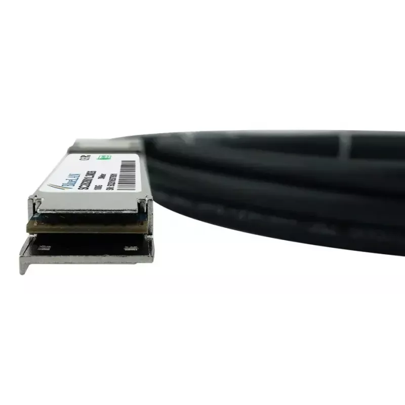 BlueOptics QSFP28 DAC 1 m kabelis SFP-DAC100-1M-BL, 100GBASE-CR4, QSFP28–QSFP28, Melns