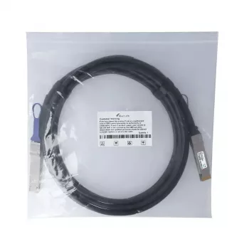 DAC kabelis BlueOptics PAN-QSFPDD-DAC-2M-BL QSFP-DD InfiniBand 2m Melns