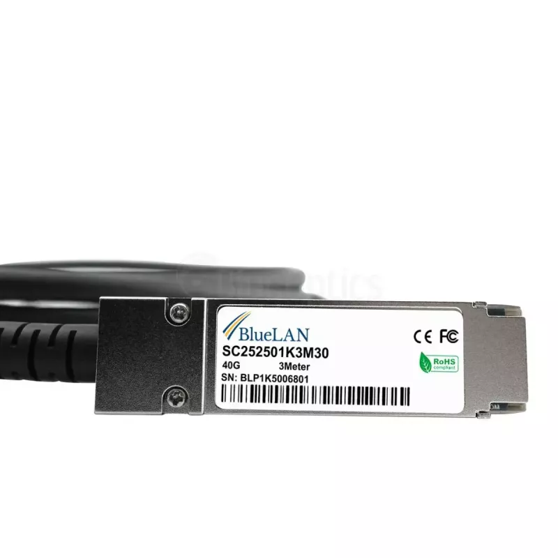 Tīkla kabelis BlueOptics JG328A-BL QSFP InfiniBand 5m Melns