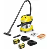 Mitrās un sausās tīrīšanas putekļsūcējs Kärcher WD 4-18 S Dual Battery Set V-20/22