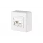 METZ CONNECT 1309150002-E sienas segplāksne, 2 moduļiem, tīri balta RAL 9010