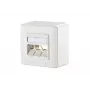 METZ sienas panelis Metz Connect 1309160002-E RJ-45 balts 85x85mm