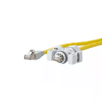 Tīkla kabelis METZ CONNECT E-DAT V6 10 m Cat6 S/FTP Dzeltens