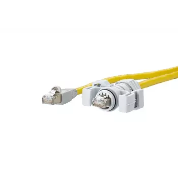 Tīkla kabelis METZ CONNECT E-DAT V6 15m Cat6 S/FTP Dzeltens