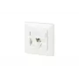 RJ-45 kontaktligzda BTR NETCOM 130B11D11002-E Balta