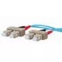 Šķiedru optikas kabelis METZ CONNECT 151J1EOEO20E 2x SC OM3 2 m Aqua