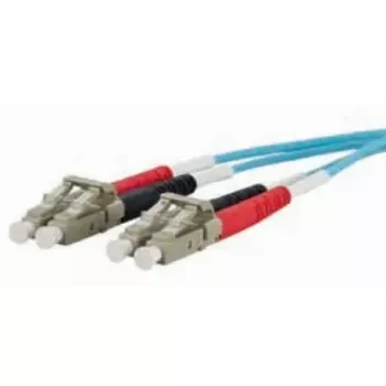 Šķiedru optikas kabelis METZ CONNECT 151J1JOJO10E 2x LC OM3 1 m Aqua