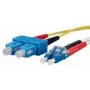 Optiskās šķiedras kabelis METZ CONNECT 151P1EOJO10E 1 m 2x SC 2x LC Dzeltens
