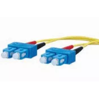 Šķiedru optikas kabelis METZ CONNECT 151P1EOEO10E 2x SC OS2 1m Dzeltens