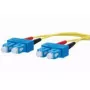 Šķiedru optikas kabelis METZ CONNECT 151P1EOEO10E 2x SC OS2 1m Dzeltens