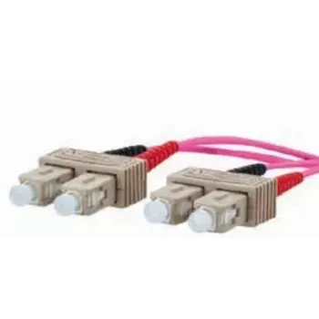 Optiskās šķiedras kabelis METZ CONNECT 151S1EOEO20E 2x SC OM4 2 m Rozā
