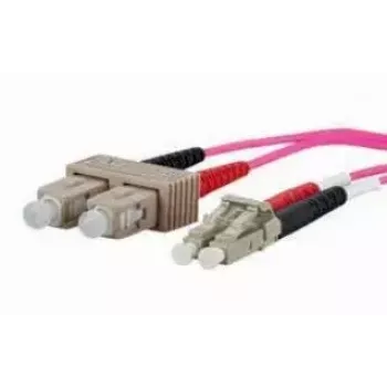 METZ CONNECT 151S1EOJO20E Duplex SC/LC OM4 2 m optiskās šķiedras savienojuma kabelis