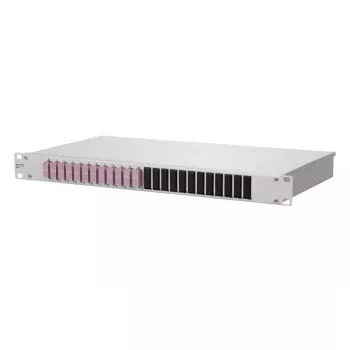 Paneļa OpDAT 1U BTR METZ CONNECT ar SC savienotājiem, alumīnijs/tērauds, 482.6×44.5×242.5 mm, pelēks
