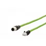 Tīkla kabelis METZ CONNECT 142M4D15100 RJ-45 M12 Cat5e 10 m Zaļš