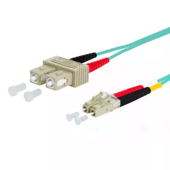 Optiskās šķiedras kabelis METZ CONNECT 151J1EOJOB0E SC LC I-V(ZN) H 20 m Aqua