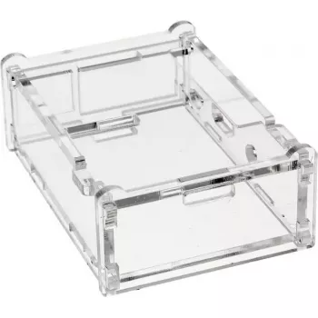 Caurspīdīgs akrila korpuss Raspberry Pi B+ RB-Case+01