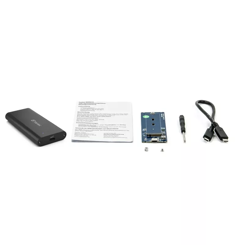 Fantec NVMe31 Black M.2 NVMe SSD ārējais korpuss