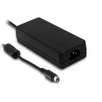 Strāvas adapteris/invertors ID11 GSM90A19-P1M — iekštelpu 90 W, 90–264 V ieeja, melns, plastmasas korpuss