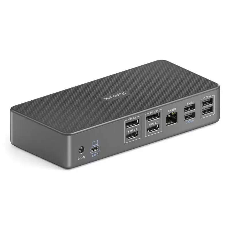 Doku klēpjdatoram PureLink VL-D210DL USB 3.2 Gen 2 Type-C Pelēka 96W