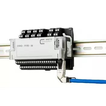 METZ CONNECT 40G RJ45 lauka spraudnis pro 360 Blue vīriešu savienotājs