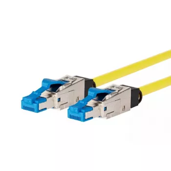 Tīkla kabelis METZ CONNECT 13084H1077-E 1m Cat8.1 S/FTP Dzeltens