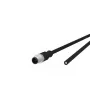 Sensora/Aktuatora kabelis METZ CONNECT 142MDA10020 M12 vīrišķais standarta 2 m melns