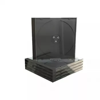 Jewel case MediaRange BOX31 Melns Caurspīdīgs