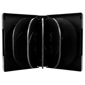 DVD futrālis MediaRange 12 diski 39mm Melns