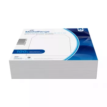 Papīra apvalks MediaRange BOX66 optiskajam diskam 1 disks Balts