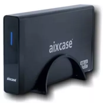 Ārējais diskdziņu korpuss Aixcase AIX-BL35SU3 Melns 3.5 collu