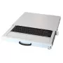 Tastatūra AIXCASE AIX-19K1UKDETP-W USB PS/2 QWERTZ vācu baltā