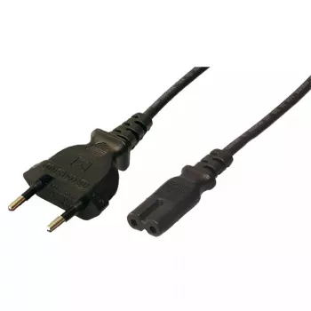 Strāvas kabelis LOGILINK CP092 1.8 m — C tipa kontaktdakša uz C8 savienotāju, 250V 2.5A, melns
