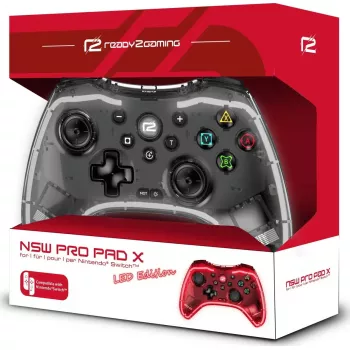 Bezvadu spēļu kontrolieris ready2gaming Nintendo Switch Pro Pad X-LED Edition – ergonomisks Pro Pad Nintendo Switch