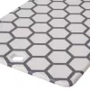 Resto Kitchenware 95402 taisnstūra plastmasas griešanas dēlis pelēkā un baltā krāsā