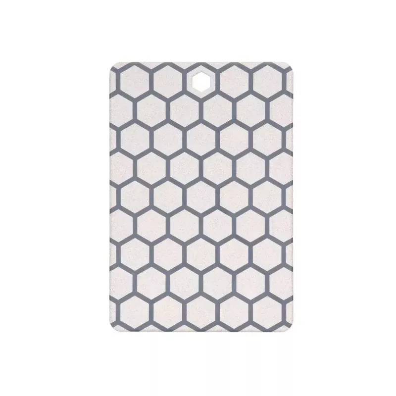 Resto Kitchenware 95402 taisnstūra plastmasas griešanas dēlis pelēkā un baltā krāsā
