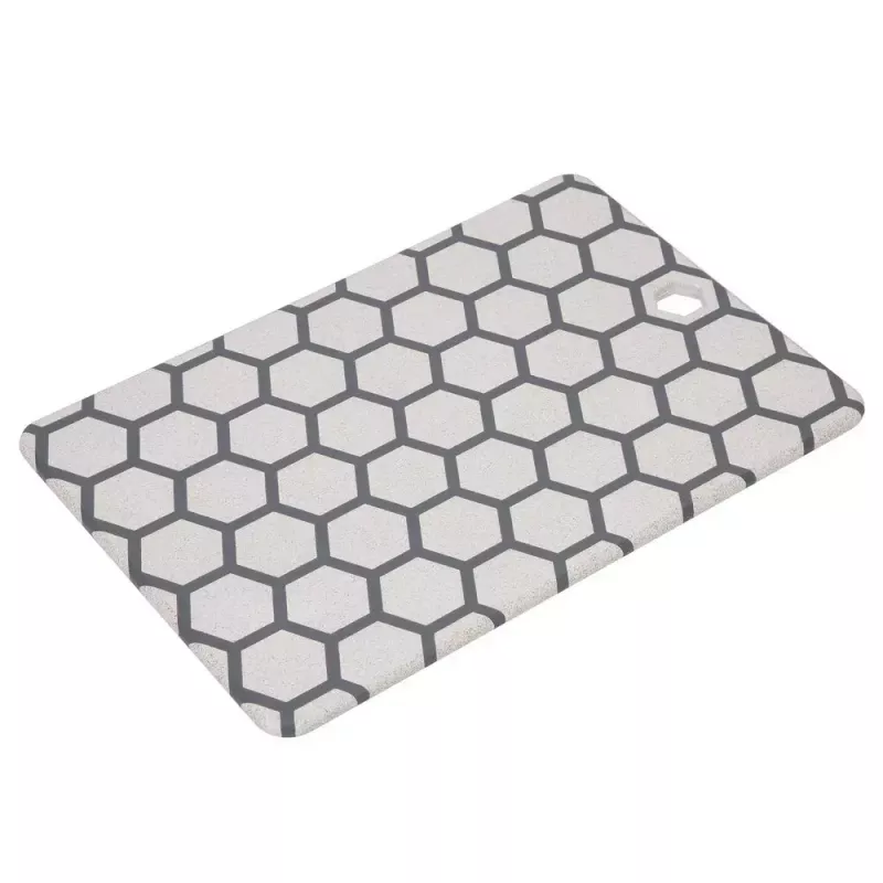 Resto Kitchenware 95402 taisnstūra plastmasas griešanas dēlis pelēkā un baltā krāsā