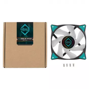Dzesētājs Iceberg Thermal IceGALE ARGB 12 cm Melns