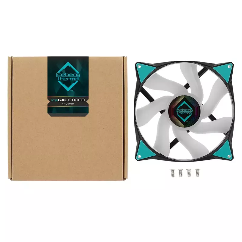 Datorsistēmas ventilators Iceberg Thermal IceGALE ARGB 14 cm Melns