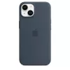 Apple iPhone 14 Silikona Maciņš MagSafe Storm Blue