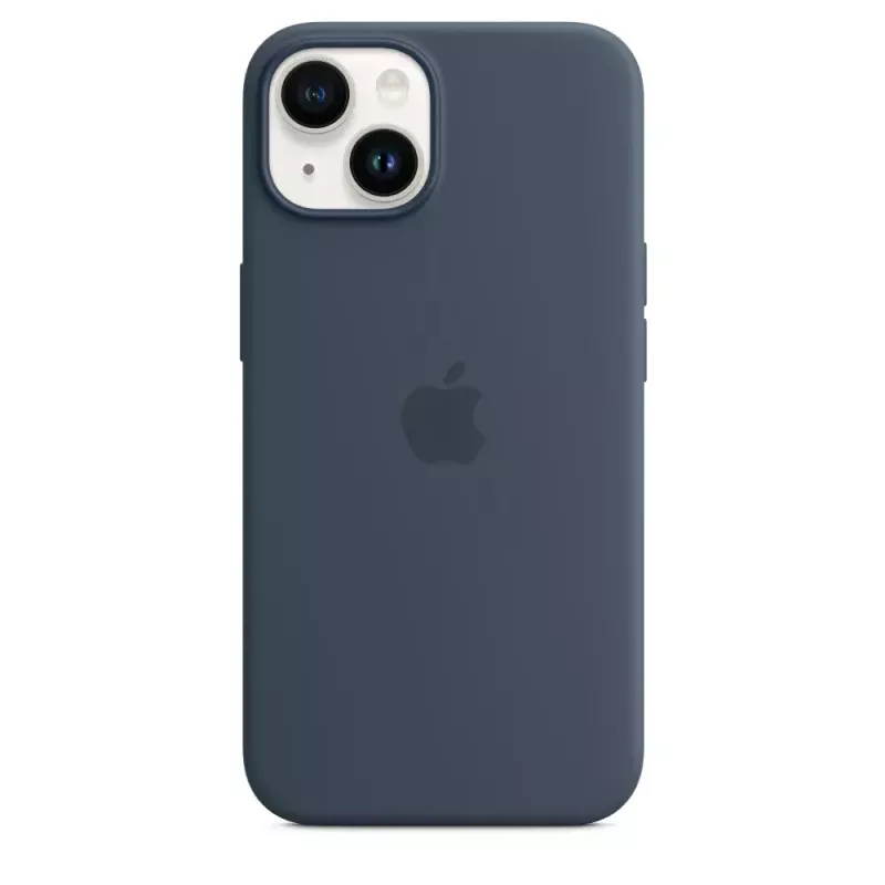 Apple iPhone 14 Silikona Maciņš MagSafe Storm Blue