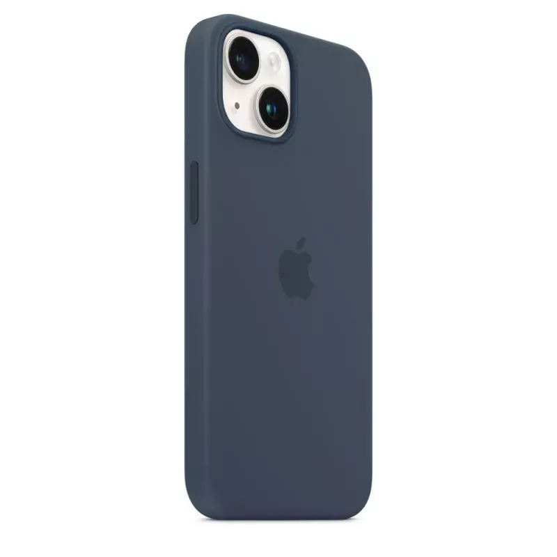 Apple iPhone 14 Silikona Maciņš MagSafe Storm Blue