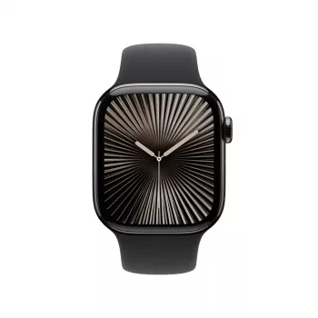 Viedpulkstenis Apple Watch Series 10 GPS + Cellular 42mm Slate Titanium korpuss Melns