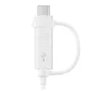 USB kabelis Samsung EP-DG930 1.5m USB A USB C/Micro-USB B Balts