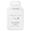 USB kabelis Samsung EP-DG930 1.5m USB A USB C/Micro-USB B Balts