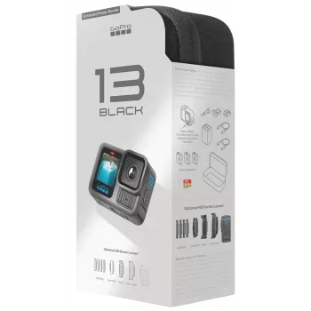 Action kamera GoPro HERO13 Black Power Bundle — 5.3K Ultra HD, 240 kadri/s, 27.6 MP, 177° redzes lauks